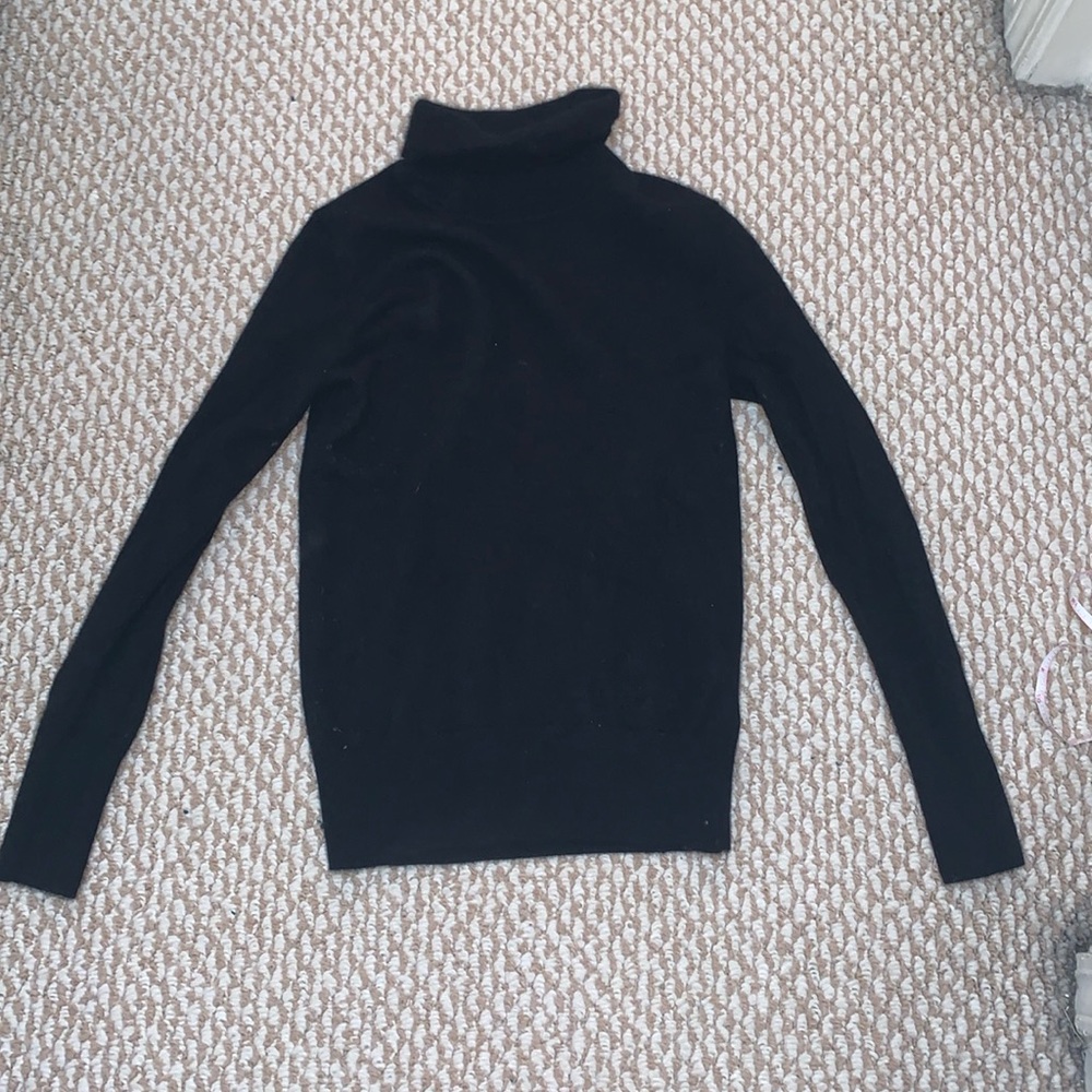 Halston Black Turtleneck